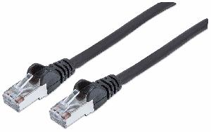 Intellinet Network Patch Cable - Cat7 Cable/Cat6A Plugs - 7.5m - Black - Copper - S/FTP - LSOH / LSZH - PVC - Gold Plated Contacts - Snagless - Booted - Polybag - 7.5 m - Cat7 - S/FTP (S-STP) - RJ-45 - RJ-45 - Black